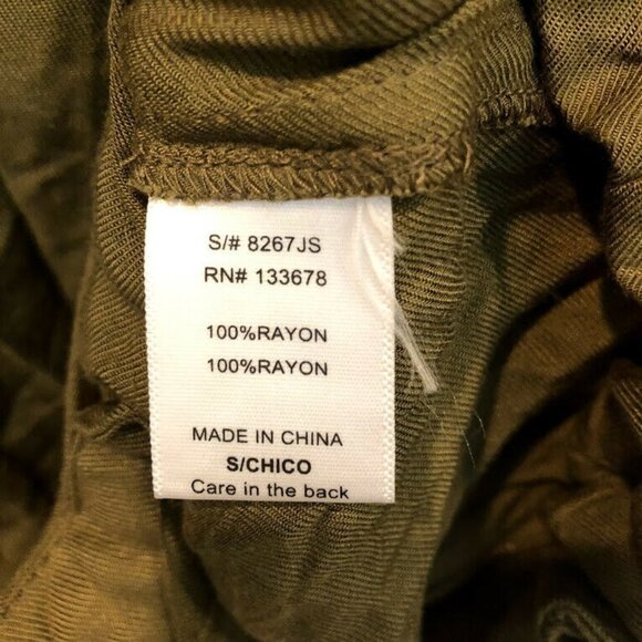 Love Tree S Long Hooded Lightweight Green Military - Picture 8 of 8